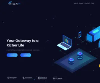 Intrexcoin.com(Intrexcoin ? Home) Screenshot