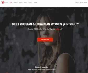 Intrigu.com(100% Free Russian & Ukranian Dating) Screenshot