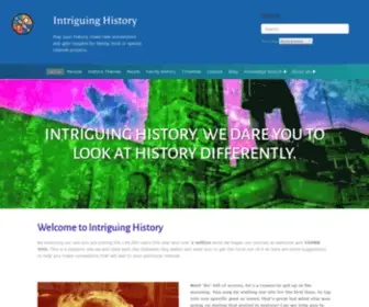 Intriguing-History.com(Intriguing history researched curated mapped and timelined) Screenshot