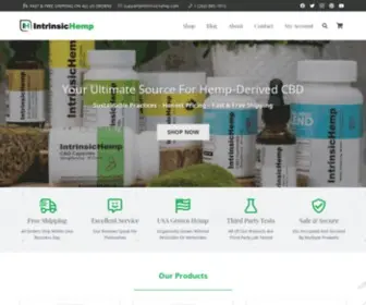 Intrinsichemp.com(Intrinsic Hemp) Screenshot