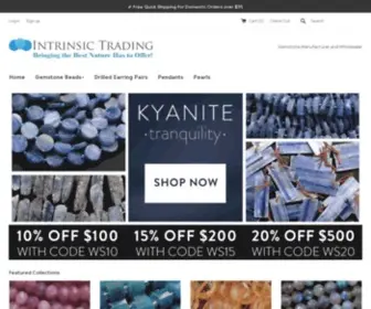 Intrinsictrading.com(Best Genuine Natural Gemstone Beads Wholesale) Screenshot