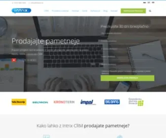 Intrix.si(Popoln pregled nad strankami in vsemi prodajnimi aktivnostmi na enem mestu) Screenshot