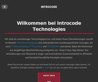 Introcode.com(Setting the future in motion) Screenshot
