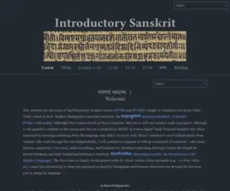 Introductory-Sanskrit.com(Introductory Sanskrit) Screenshot