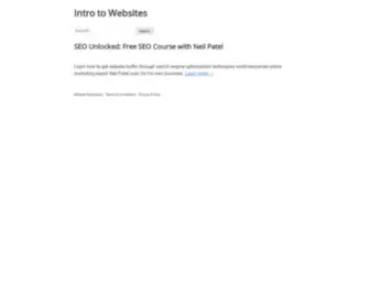 Introtowebsites.com(Intro to Websites) Screenshot