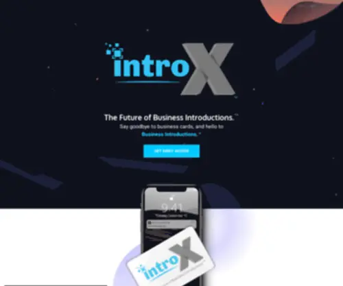 Introx.com(The Future of Business Introductions) Screenshot