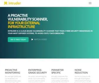 Intruder.io(Intruder is an online vulnerability scanner) Screenshot