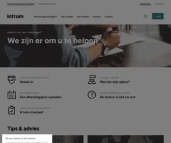 Intrum.be(Wij zijn er om u te helpen) Screenshot