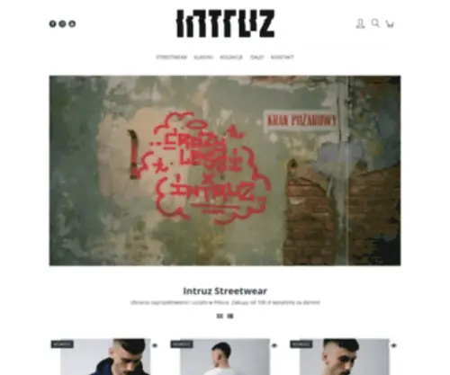 Intruz.com(Intruz Streetwear Clothing) Screenshot