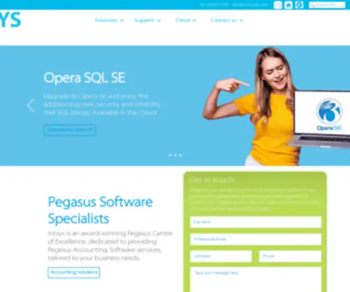 Intsysuk.com(Pegasus Opera 3 Accounting) Screenshot
