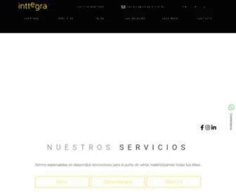 Inttegra.com.mx(Agencia de Retail y Display para Punto de Venta) Screenshot