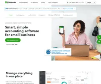 Intuit.com.au(Online Accounting Software) Screenshot