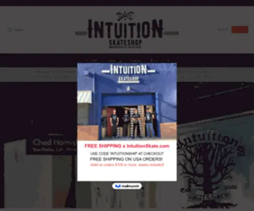 Intuitionskate.com(Intuition Skate Shop) Screenshot