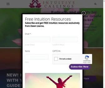 Intuitivecallings.com(Spiritual Intuition & Counselling) Screenshot