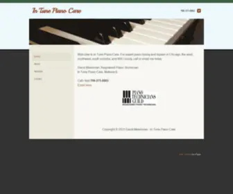 Intunepianocare.com(In Tune Piano Care) Screenshot