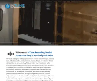 Intunerecording.com(InTune Recording Studio) Screenshot