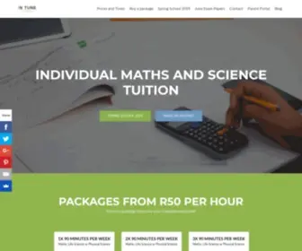 Intunetutoring.co.za(In Tune Tutoring) Screenshot