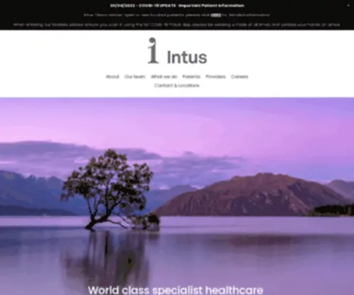 Intus.co.nz(Intus Digestive and Colorectal Care) Screenshot