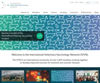 Intvetvaccnet.co.uk(International Veterinary Vaccinology Network) Screenshot