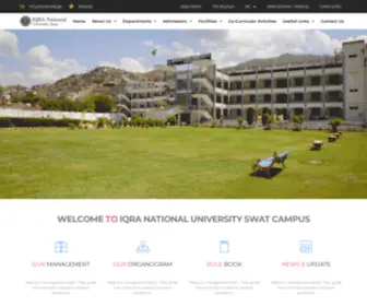 Inuswat.edu.pk(Iqra National University) Screenshot