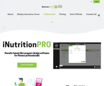 Inutritionpro.com(Create Any Diet Plan In Minutes) Screenshot