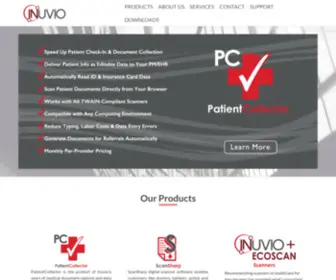 Inuvio.com(Innovative Card Scanning) Screenshot