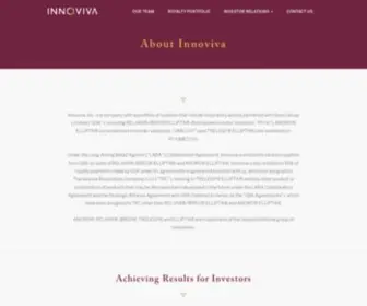 Inva.com(Healthcare Royalty and Asset Management) Screenshot