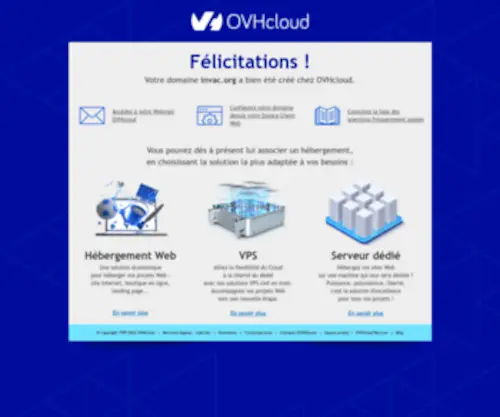 Invac.org(OVHcloud accompagne votre évolution grâce au meilleur des infrastructures web) Screenshot