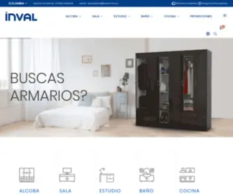 Inval.com.co(Muebles modulares) Screenshot