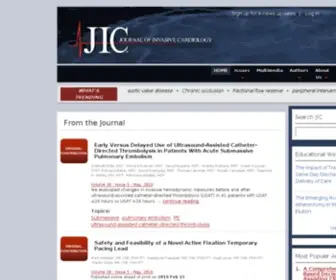 Invasivecardiology.com(Journal of Invasive Cardiology) Screenshot