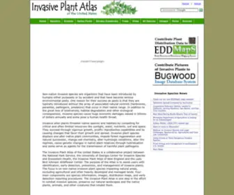 Invasiveplantatlas.org(Invasive Plant Atlas of the United States) Screenshot