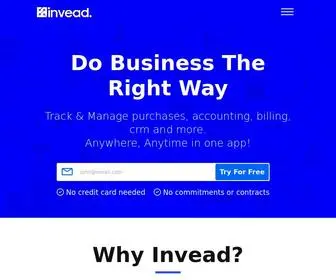 Invead.io(Business Management Platform) Screenshot