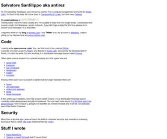 Invece.org(Salvatore Sanfilippo aka antirez) Screenshot