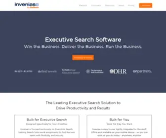 Invenias.com(Executive Search Software) Screenshot
