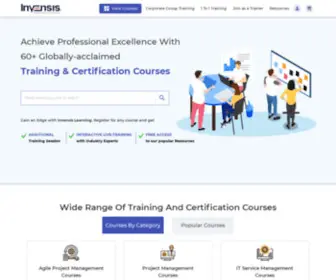 Invensislearning.com(Certification Training Courses) Screenshot