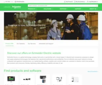 Invensys.com(Schneider Electric Global. Invensys) Screenshot
