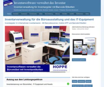 Inventarsoftware.de(Inventarsoftware inventarisiert das Inventar) Screenshot