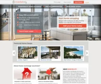 Invented-City.com(Exchange homes) Screenshot