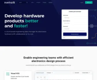 Inventhub.io(Inventhub an electronics design collaboration and data management platform) Screenshot