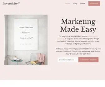 Inventicity.com(Home) Screenshot