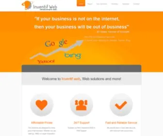 Inventifweb.com(Seeking a Web Designers Company) Screenshot