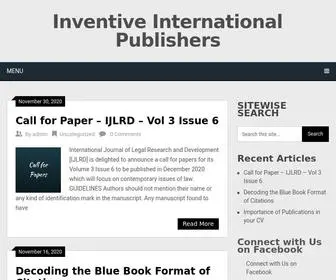 Inventiveinternational.com(Inventive International Publishers) Screenshot