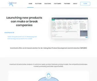 Inventurist.ai(SaaS for Sizing Growth Opportunities in Enterprise) Screenshot