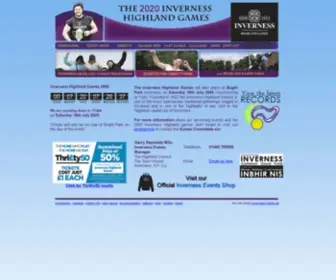 Invernesshighlandgames.com(City of Inverness Highland Games and Gathering) Screenshot