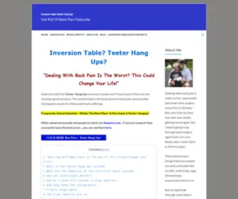 Inversiontable-Teeterhangups.com(An Inversion Table also called Teeter Hang Ups) Screenshot