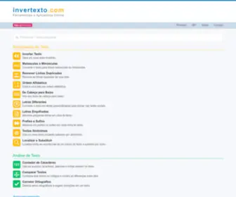 Invertexto.com(Ferramentas e Aplicativos Online) Screenshot