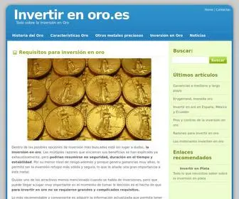 Invertirenoro.es(Invertir en oro) Screenshot