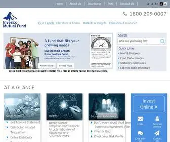 Invescomutualfund.com(Invesco Asset Management (India)) Screenshot