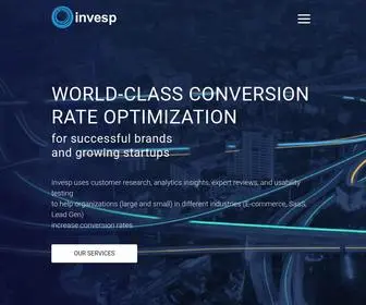 Invespcro.com(Conversion Rate Optimization Expert Services by Invesp) Screenshot