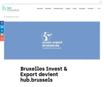 Invest-Export.brussels(Bruxelles Invest & Export devient hub.brussels) Screenshot